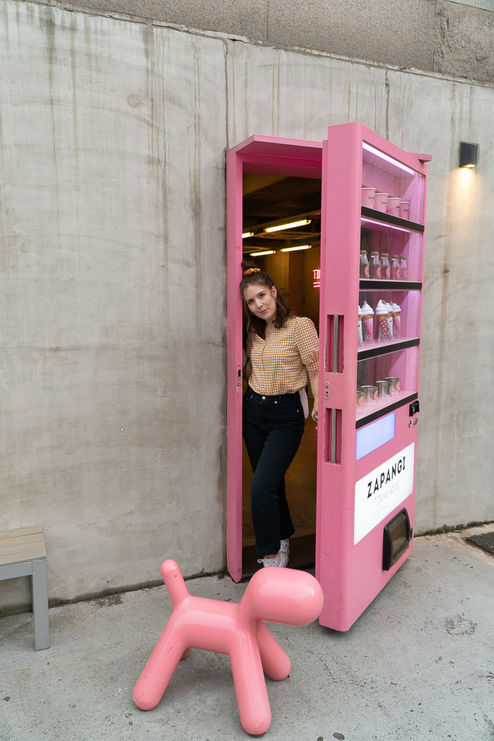 Zapanji Cafe Pink Vending Machine Cae