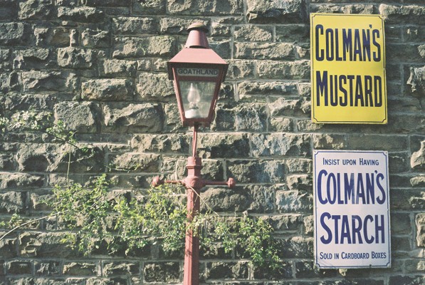 Vintage signs, in the village of Goathland